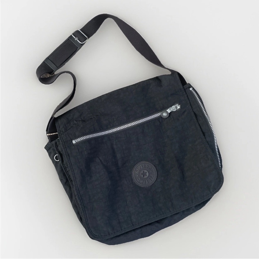 Kipling navy Shoulder Bag with Metallic Accents